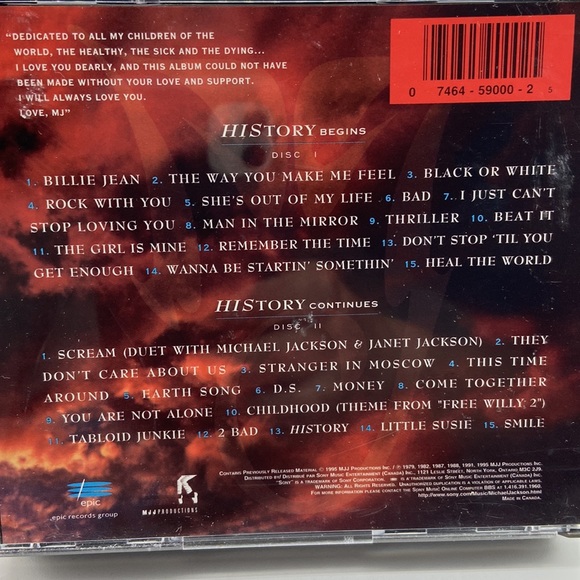 Michael Jackson History Past, Present and Future 2 Compact Disc Set - Picture 9 of 11